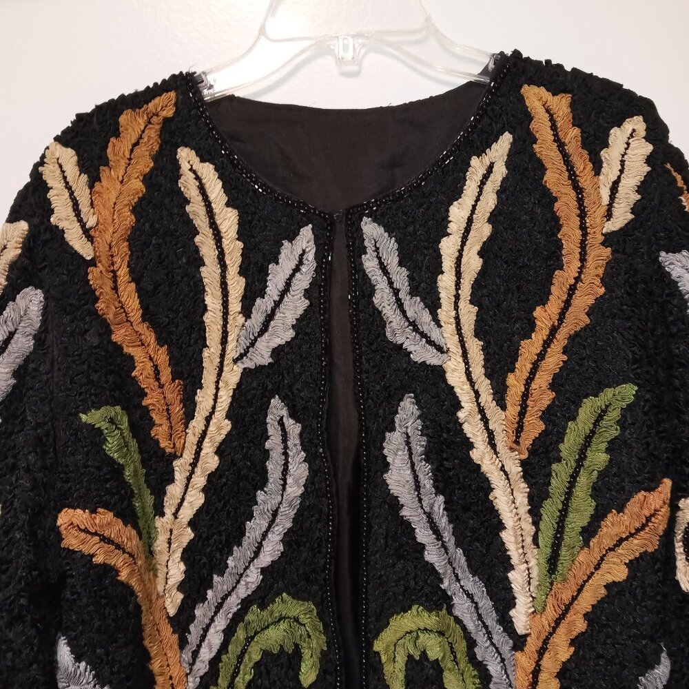 Ribbon & beaded evening jacket One of a Kind Possibly vintage